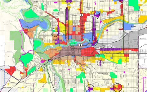 Spokane, Washington Zoning Map .